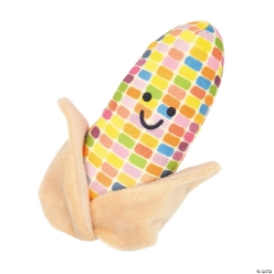 Fall-Themed Rainbow Plush Corn Cobs-12Pk
